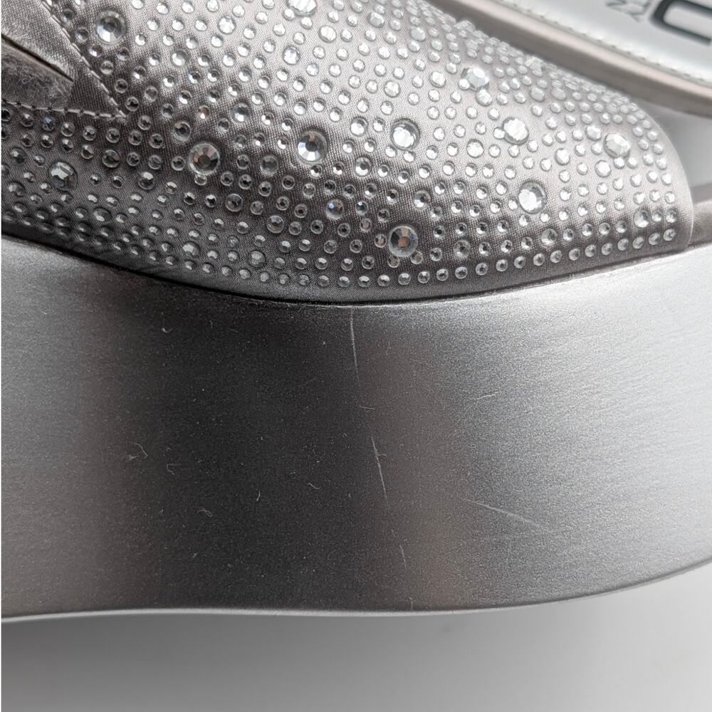 Ninety Union Bahamas Embellished Platform Sandal Women's Silver Size US9 EU40 - Picture 9 of 12